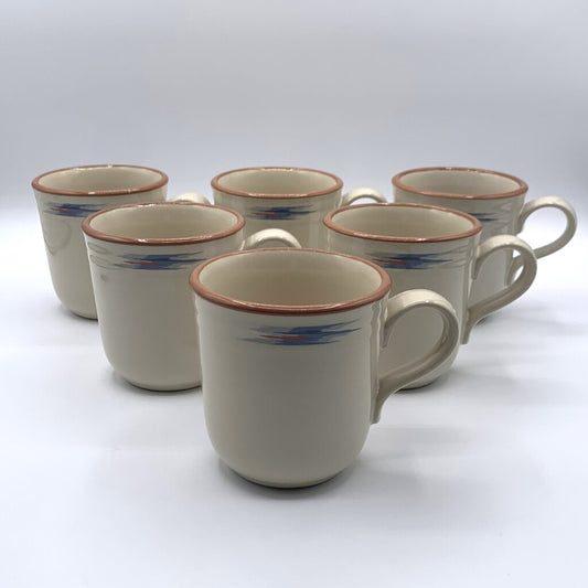 hgb/Noritake Stoneware “Raindance” Mugs Set of 6