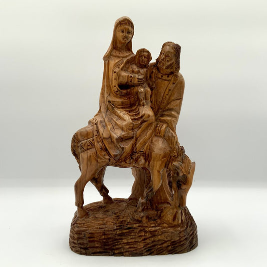 Hand Carved Olive Tree Wood The Holy Family /ah